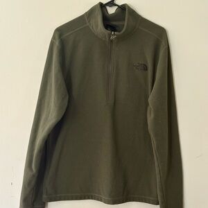 The North Face Men's Forest Green Zip-Up Sweater
